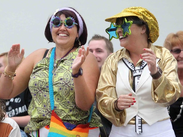 Elton John at Northamptonshire County Cricket Club.