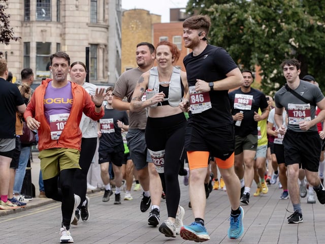 Hundreds of runners took part in the half marathon around the town on Sunday September 14.