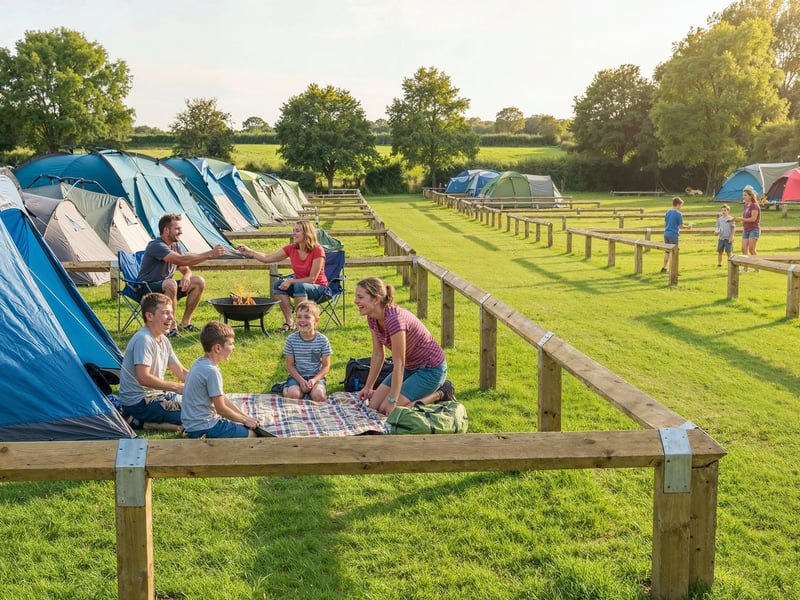 Families will be able to camp at the holiday park from next month.