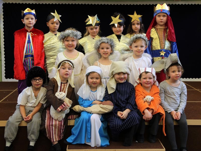 Pupils from Earls Barton Primary School nativity play in 2014.