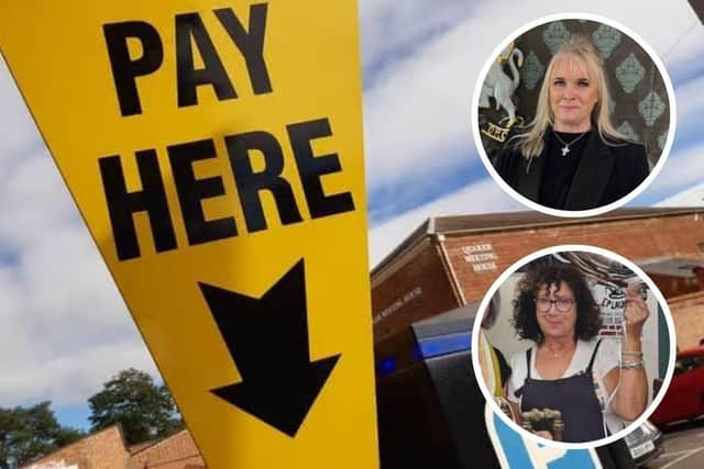 Kathryn Ozlati of Saint Gyles Jewellers and Julie Teckman of Vintage Guru spoke to the Chronicle & Echo after West Northamptonshire Council's town centre parking increases came into effect earlier this month.