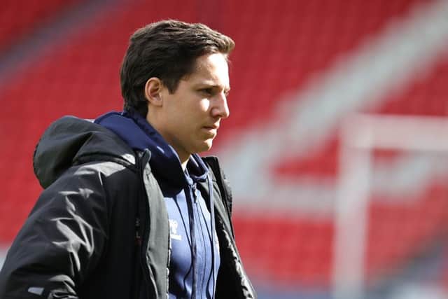 David Norman before kick-off against Doncaster on Saturday.