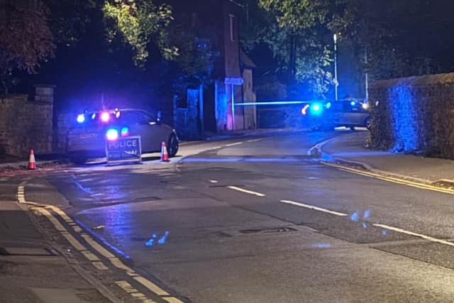 The scene in Main Road, Duston.