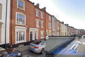 Bodycam footage (bottom right) shows the moment officers were attacked at the Northampton property (left) now at the centre of a planning row.