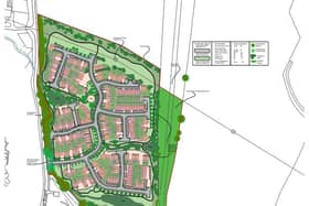 An illustrative masterplan of the development. Greystoke Land have submitted plans to build 150 homes in the 9.7 hectare area.
Taken from planning application.
Credit: Greystoke Land