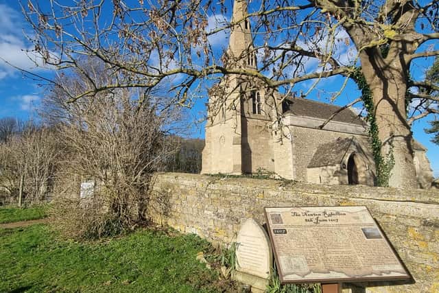 St Faith's Church at Newton-in-the-Willows near Geddington was used as a jail during The Newton Rebellion in 1607 when 50 people were killed.