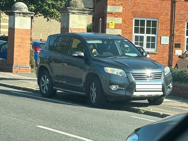 'Blocking pavement AND bike lane simultaneously and directly outside the school entrance. Laziness at is finest. Putting your hazards on doesn’t make it acceptable.'