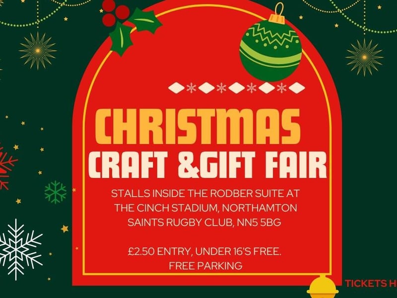 Saints will play host to a Christmas Fair on Sunday November 3, for everyone who wants to get into the Christmas spirit early this year. Stalls will be located inside in the Rodber Suite at the cinch Stadium. Tickets are £2.50 per person, u16s go free and parking is free. Tickets can be bought online.