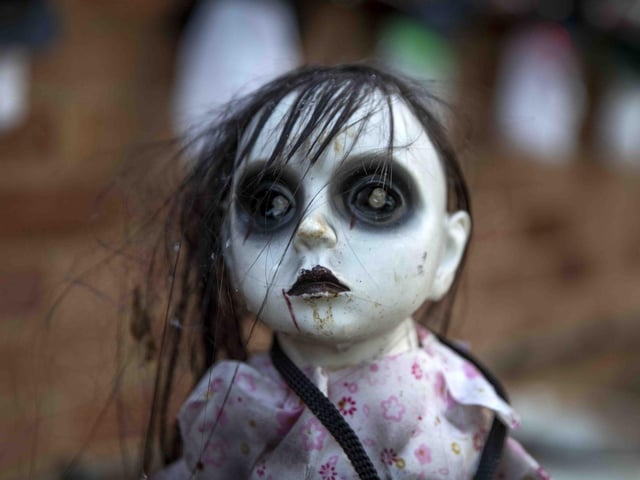 Carved pumpkins, skeletons named after staff members, a grim reaper and so much more.