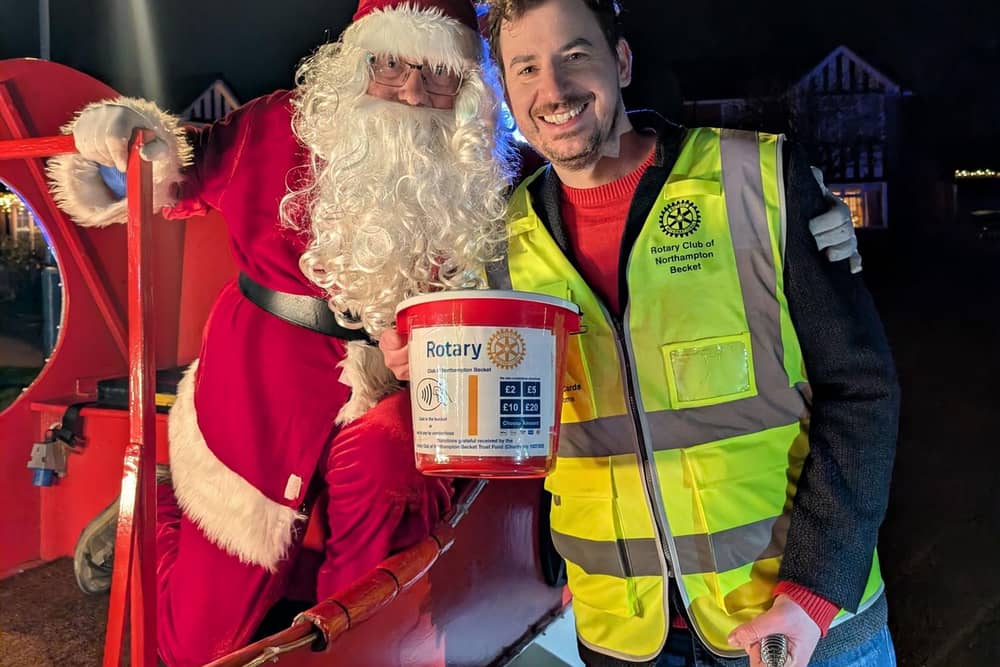 Mike Reader MP volunteered to raise money with Northampton Rotary Club