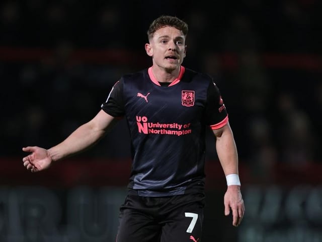 A lone figure up top for most of the night. Had the fewest touches of any Cobblers player to play 90 minutes. Came more into it late on and did have three well-struck shots all blocked in the closing stages... 6