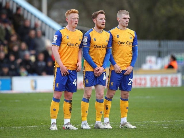 Matty Longstaff (left) has been an integral part of Mansfield's climb up the table since joining on loan from Newcastle in January.