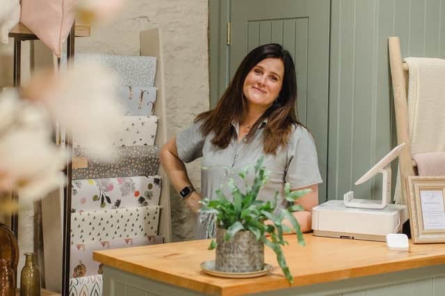 Eloise Davis, the owner of Chalk at Castle Ashby and Limeblue Gift Boutique. Photo: Jade Alana Photography.