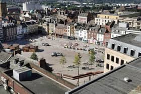Library picture, Northampton Market Square
