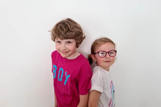 Sibling love - Northampton girl Isla Cartwright, six, will raise money for Children in Need in honour of her brother Harry.