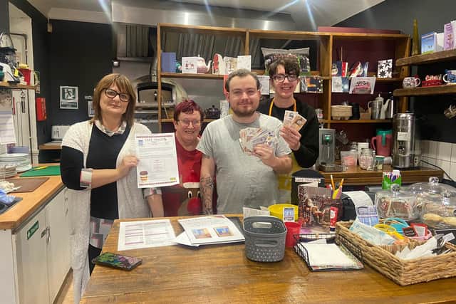 Dog walker Michelle Blackler put together a calendar to raise money for Cafe Track, as a thank you for the ongoing support they have shown to her 25-year-old autistic son Liam.