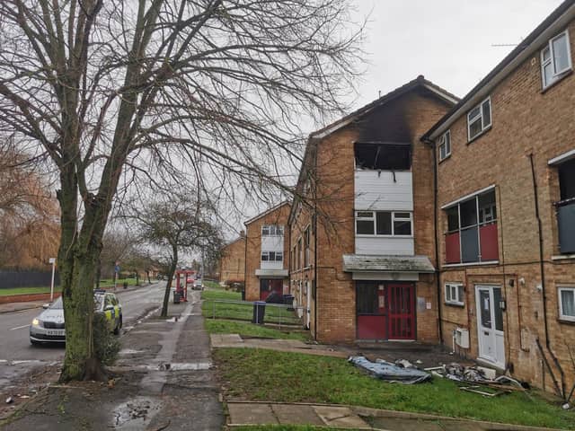 The aftermath of the fire in Broadmead Avenue. Photo: Logan MacLeod.