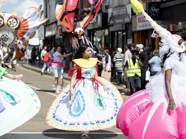 An explosion of joyous colour took over Northampton during the carnival on Saturday June 14.