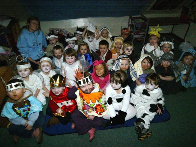 Sunny Socks Nativity dress rehearsal