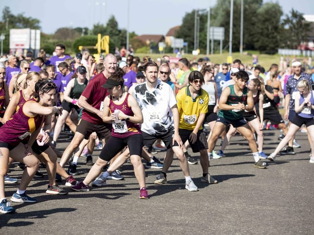 Hundreds of runners took part in the race on Sunday June 25, which started and finished at Sixfields stadium.