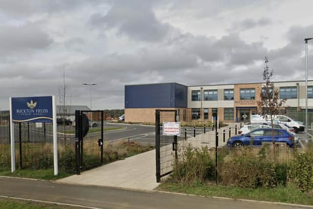 The school only took in its first cohort in September 2021, and is one of three schools built by Caledonian Modular that have now been advised not to reopen. Photo: Google Maps.