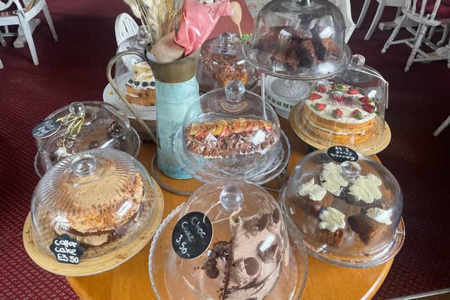 The Barn has a great selection of homemade cakes on offer.