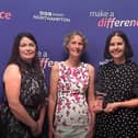 Nicola Elliott, pictured third from left, was the winner of the Green Award at the BBC Make A Difference ceremony in September. Photo: BBC.