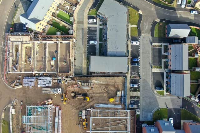Superstructure of Glenvale Park's new local centre