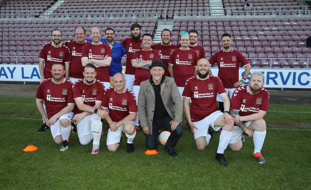 Thirty men from around the UK on the MAN V FAT Football programme were coached by Ian Holloway and George Elokobi for the evening at Northampton Town’s Sixfields Stadium on Tuesday, May 24 2022.