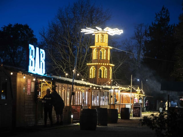 Take a look around the winter light trail, which is now open and will be until December 31.