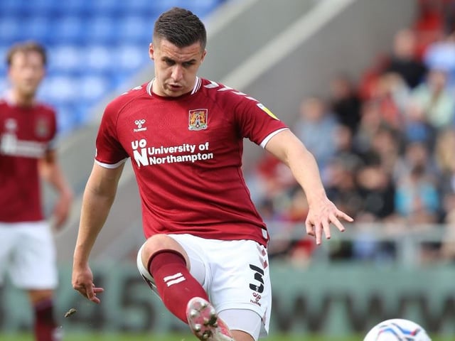 Untroubled for the most part at the back and played his part going the other way when winning the free-kick which led to the crucial first goal. Looked a soft one but he and Cobblers won't care. Smashed a sweet volley into the midriff of Rogers early on... 7