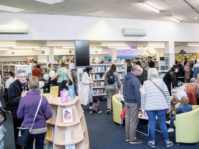 The community library in Welford Road held a grand opening event on Saturday March 29, which more than 1,000 people attended.