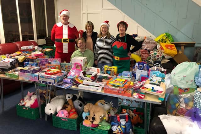 Weston Favell Centre Food Bank hosted a Christmas present giveaway in December 2024