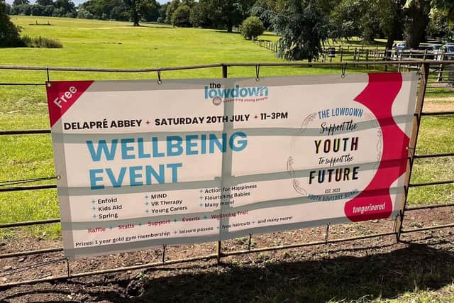 Event Banner at Delapre Abbey