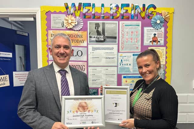 Principal, Mr Simon Frazer and HR Manager, Mrs Louisa Nixon
