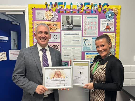 Principal, Mr Simon Frazer and HR Manager, Mrs Louisa Nixon