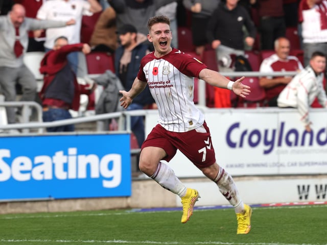 15 - Cobblers also boast the top goalscorer in the EFL. Hoskins has 15 goals, two more than Jonson Clarke-Harris, Aaron Collins, Andy Cook, Kristian Dennis and Chuba Akpom. It's already his best ever season.