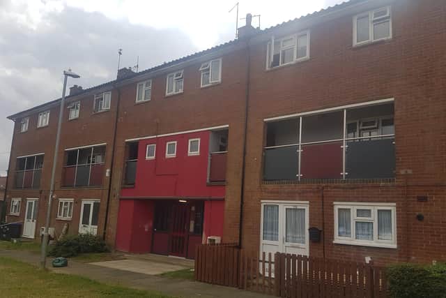 Pest control, who were independently called by a resident six weeks ago to these flats in Greenfield Avenue, Eastfield, said the rats had been there for around a year - three months prior to the residents beginning to hear and find traces of them.