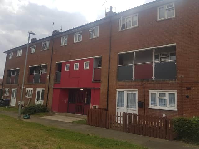 Pest control, who were independently called by a resident six weeks ago to these flats in Greenfield Avenue, Eastfield, said the rats had been there for around a year - three months prior to the residents beginning to hear and find traces of them.