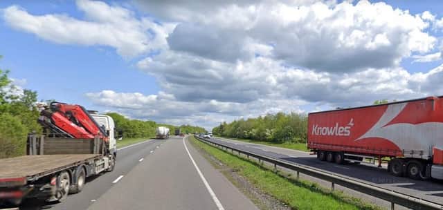 The crash is said to have happened on the A14 near Welford. File image: Google.