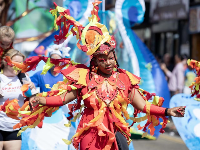 An explosion of joyous colour took over Northampton during the carnival on Saturday June 14.