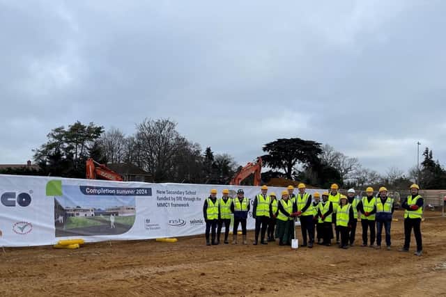 A new 1,200-place secondary school is being built in Thorpeville, near Moulton