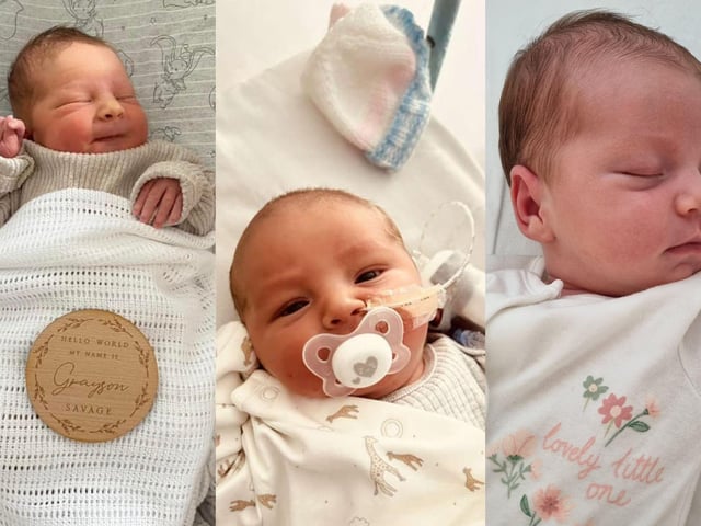 Some of the babies born in Northampton in July 2023.