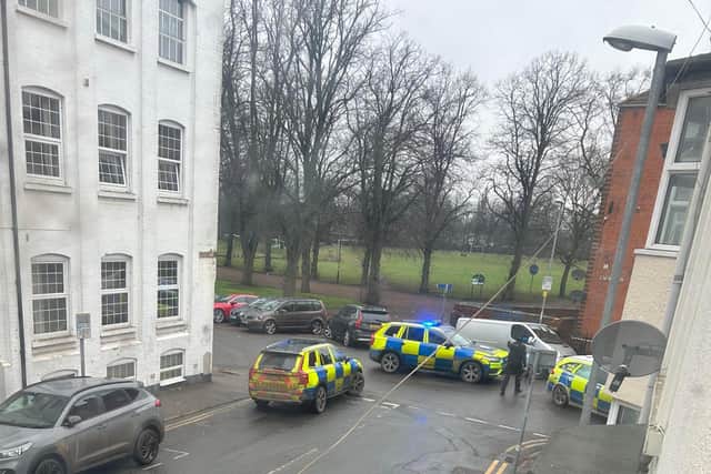 Roads close to the Racecourse were blocked off and a large police presence seen on Wednesday (January 25).