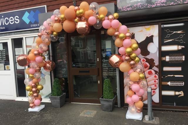 The salon has been open for one year as of April 12.