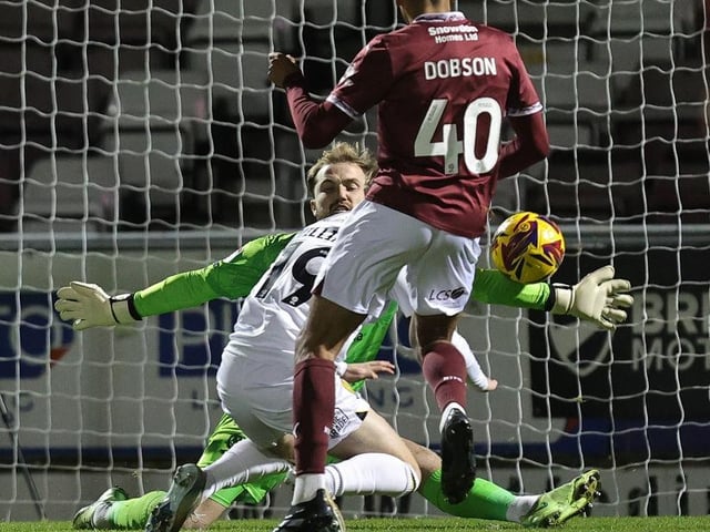 On target for the third time in two Trophy games and he again took it nicely, controlling well before beating Isted. Poked wide later in the first half. Otherwise it was lots of running and not much goalmouth action... 7