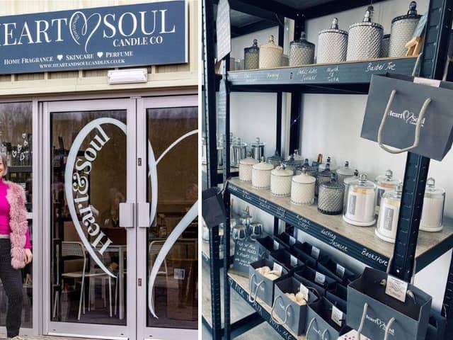 The Heart & Soul Candle Co. was established by Tanya Russo from her home in Weston Favell, before opening at Whilton Locks Garden Village in March.