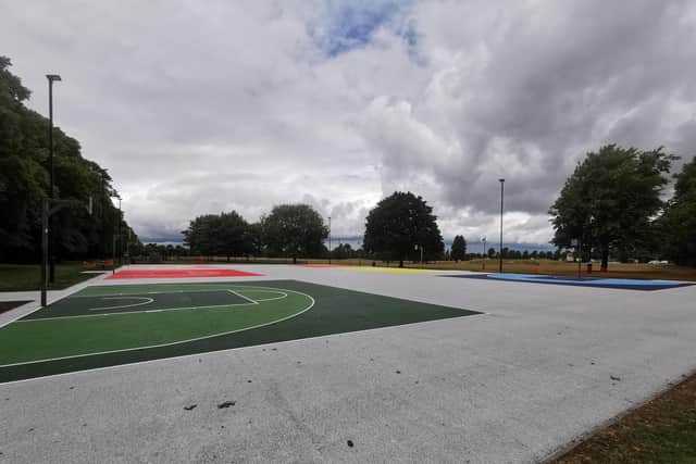 The new basketball courts at The Racecourse will be free to use when they open