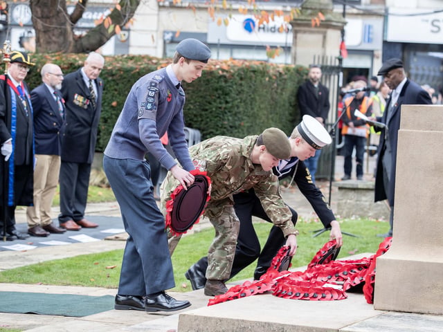 A parade and service took place in Northampton on Sunday November 9, as the town paid its respects to those who served, or continue to serve, the country.