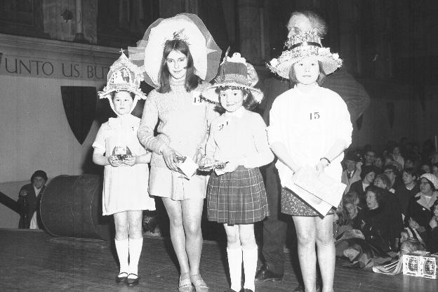 Mercury & Herald Merry Comrades Easter Bonnet parade and bazaar, Northampton Guildhall late 1960s